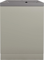 Style Line Тумба с кварцевой раковиной серый шелк Моно 50 серая галька